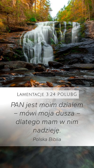 Lamentacje 3:24 POLUBG Bible Verse Image