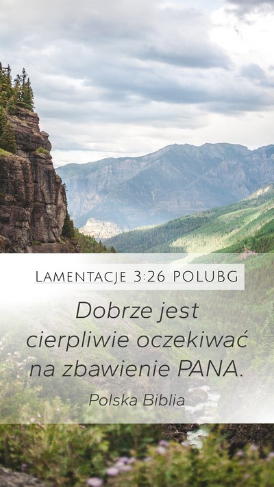 Lamentacje 3:26 POLUBG Bible Verse Image