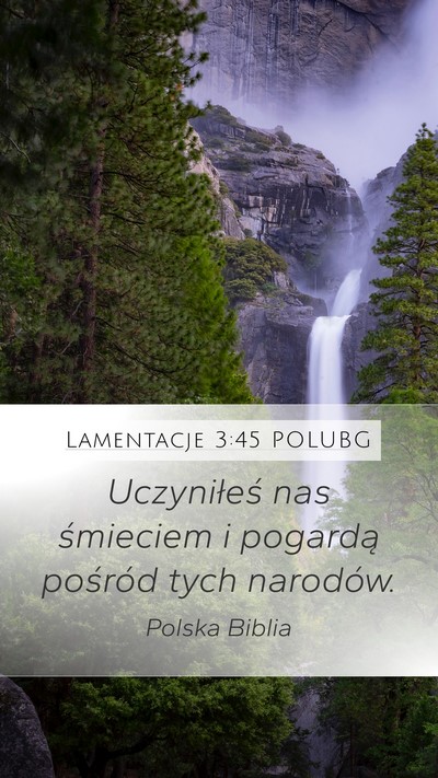 Lamentacje 3:45 POLUBG Bible Verse Image