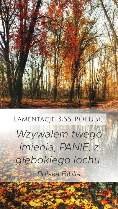 Lamentacje 3:55 POLUBG Bible Verse Image
