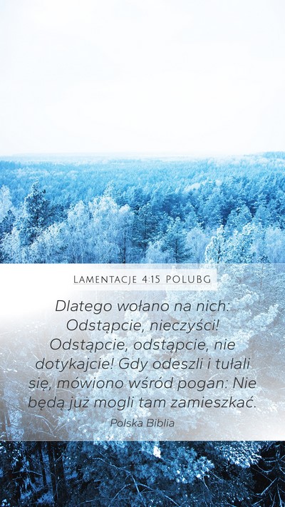 Lamentacje 4:15 POLUBG Bible Verse Image