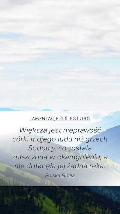 Lamentacje 4:6 POLUBG Bible Verse Image