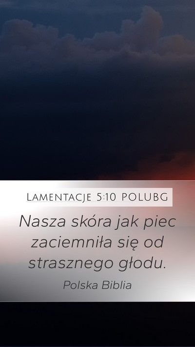 Lamentacje 5:10 POLUBG Bible Verse Image