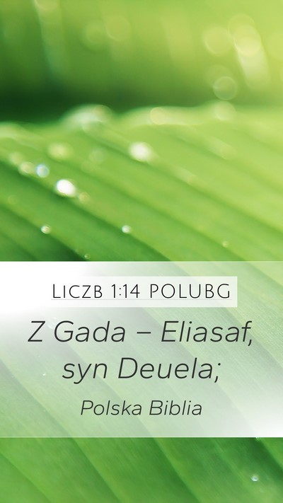 Liczb 1:14 POLUBG Bible Verse Image