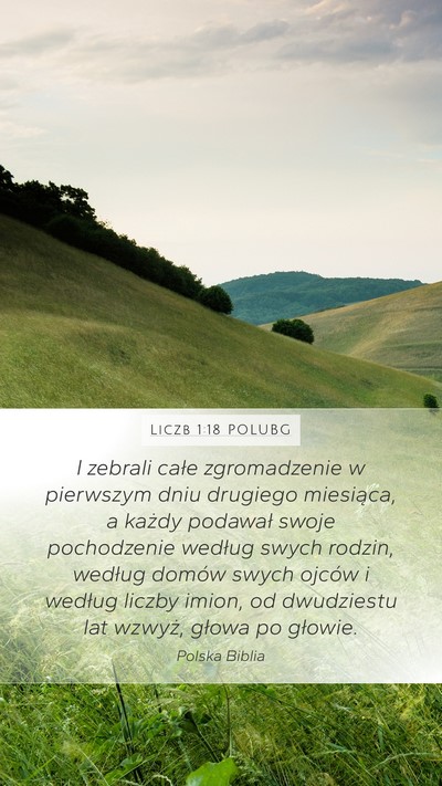 Liczb 1:18 POLUBG Bible Verse Image