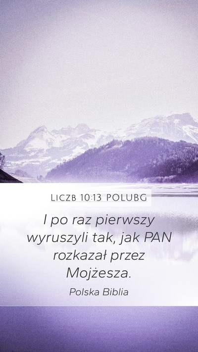 Liczb 10:13 POLUBG Bible Verse Image