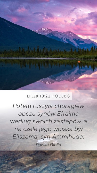 Liczb 10:22 POLUBG Bible Verse Image