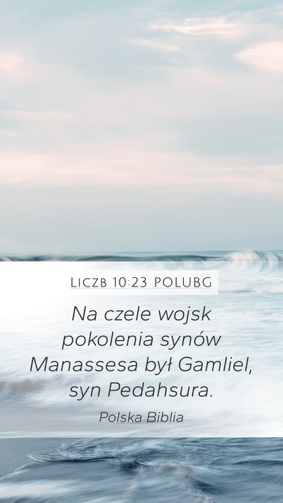 Liczb 10:23 POLUBG Mobile Phone Wallpaper - Na czele wojsk pokolenia synów Manassesa był - Mobile Bible Verse Wallpaper