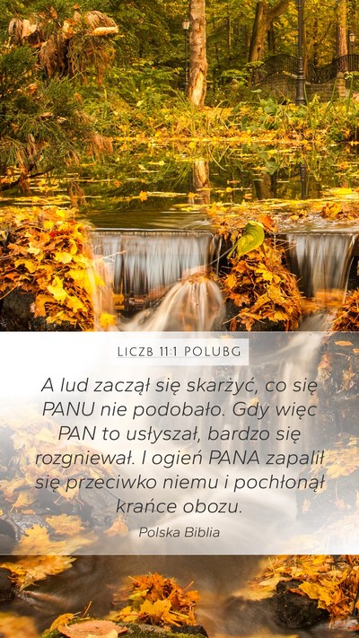 Liczb 11:1 POLUBG Bible Verse Image