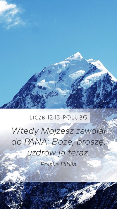 Liczb 12:13 POLUBG Bible Verse Image