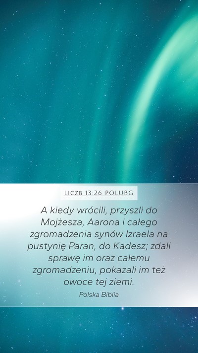 Liczb 13:26 POLUBG Bible Verse Image