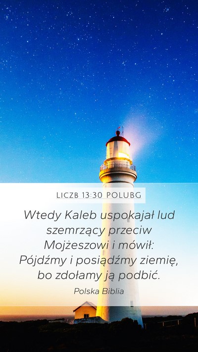 Liczb 13:30 POLUBG Bible Verse Image