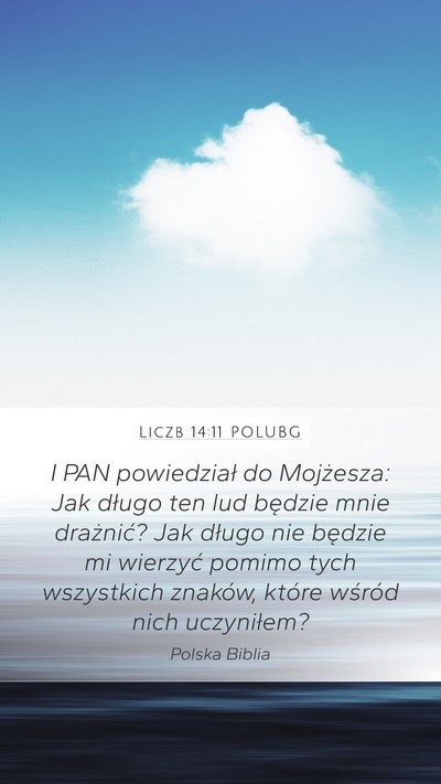 Liczb 14:11 POLUBG Bible Verse Image