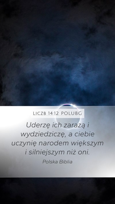 Liczb 14:12 POLUBG Bible Verse Image