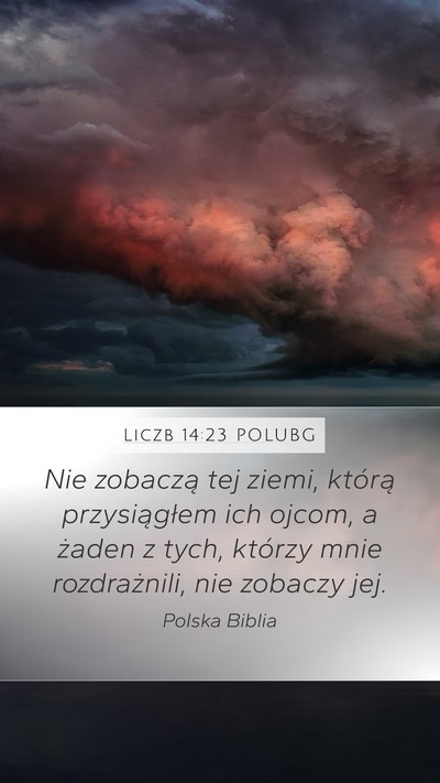 Liczb 14:23 POLUBG Bible Verse Image