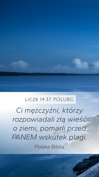 Liczb 14:37 POLUBG Bible Verse Image