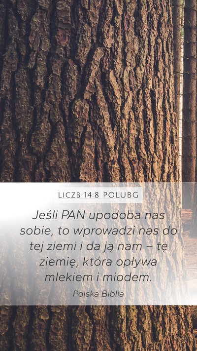 Liczb 14:8 POLUBG Bible Verse Image