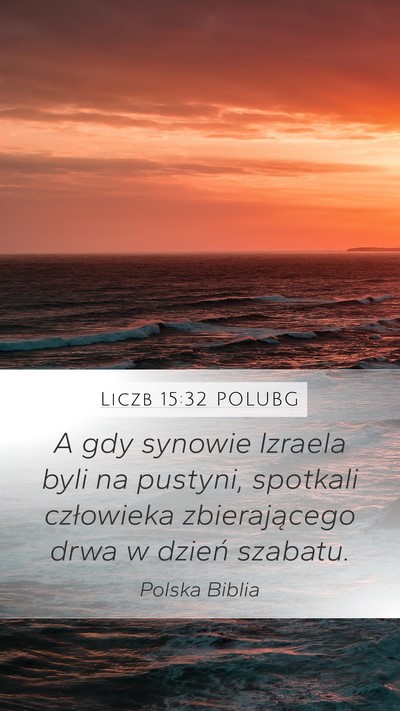 Liczb 15:32 POLUBG Bible Verse Image
