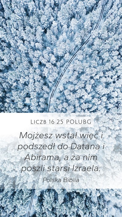 Liczb 16:25 POLUBG Mobile Phone Wallpaper - Mojżesz wstał więc i podszedł do Datana i - Mobile Bible Verse Wallpaper