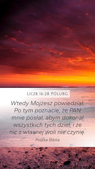 Liczb 16:28 POLUBG Bible Verse Image
