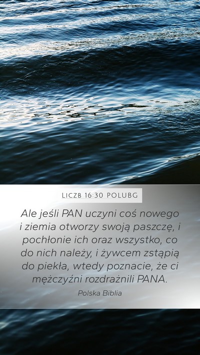 Liczb 16:30 POLUBG Bible Verse Image