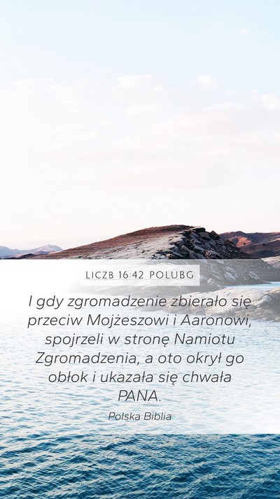 Liczb 16:42 POLUBG Bible Verse Image
