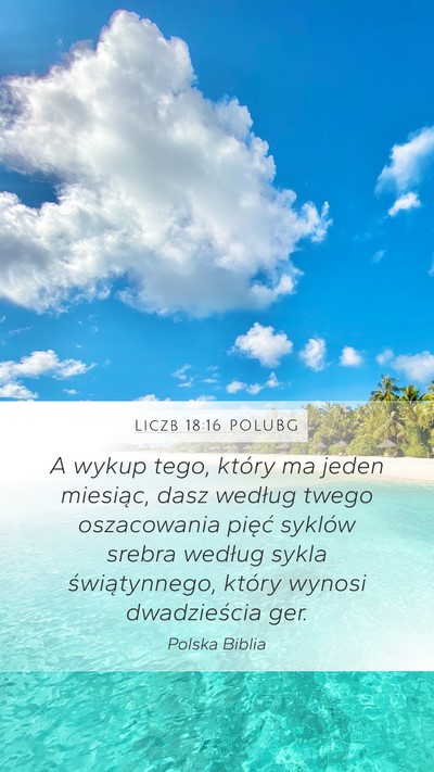 Liczb 18:16 POLUBG Bible Verse Image