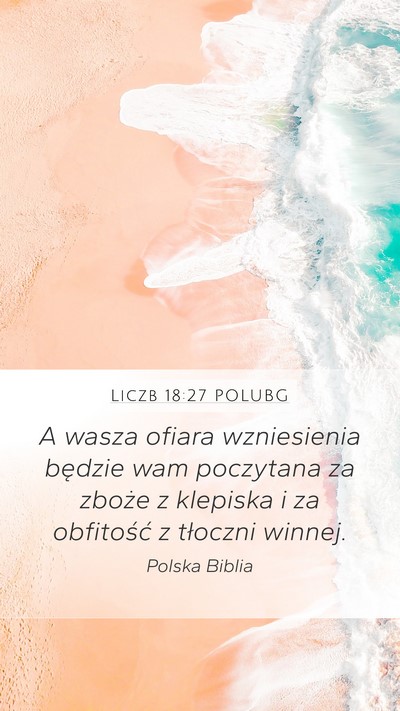 Liczb 18:27 POLUBG Bible Verse Image