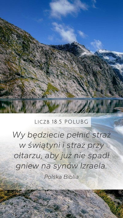 Liczb 18:5 POLUBG Bible Verse Image