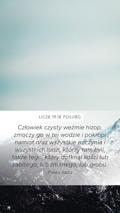 Liczb 19:18 POLUBG Bible Verse Image
