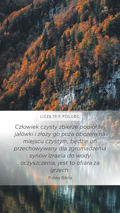 Liczb 19:9 POLUBG Mobile Phone Wallpaper - Człowiek czysty zbierze popiół tej jałówki i - Mobile Bible Verse Wallpaper