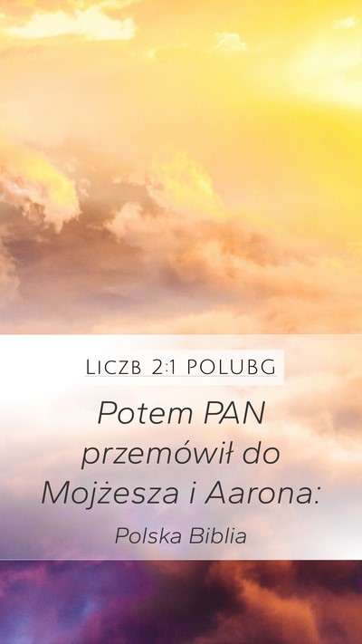 Liczb 2:1 POLUBG Mobile Phone Wallpaper - Potem PAN przemówił do Mojżesza i - Mobile Bible Verse Wallpaper
