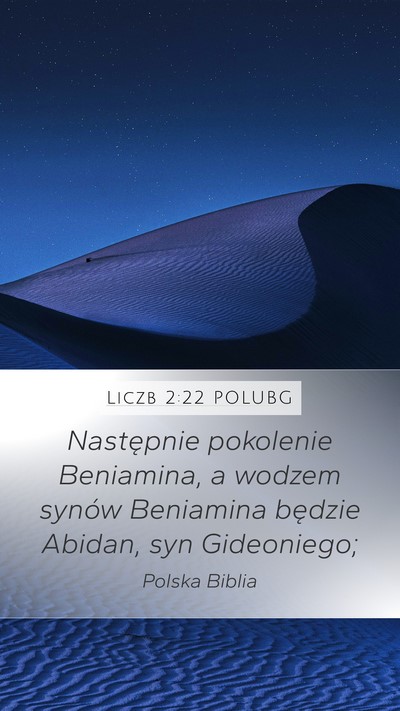 Liczb 2:22 POLUBG Bible Verse Image