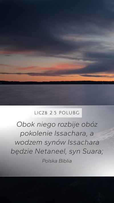 Liczb 2:5 POLUBG Bible Verse Image