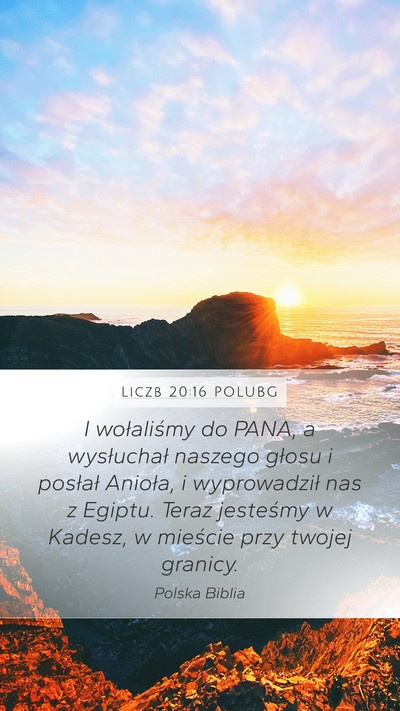 Liczb 20:16 POLUBG Bible Verse Image
