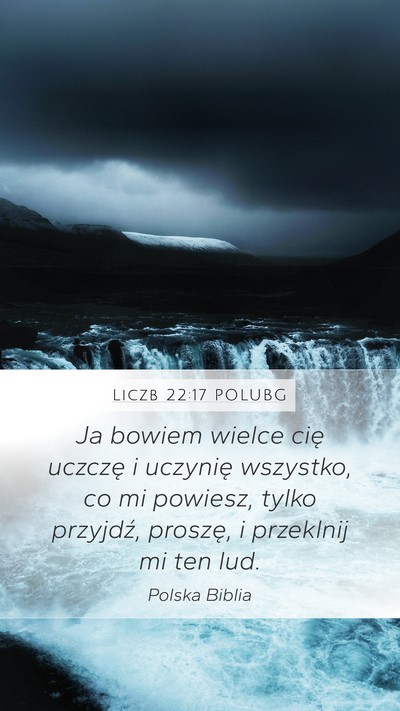 Liczb 22:17 POLUBG Bible Verse Image
