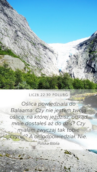 Liczb 22:30 POLUBG Mobile Phone Wallpaper - Oślica powiedziała do Balaama: Czy nie jestem - Mobile Bible Verse Wallpaper