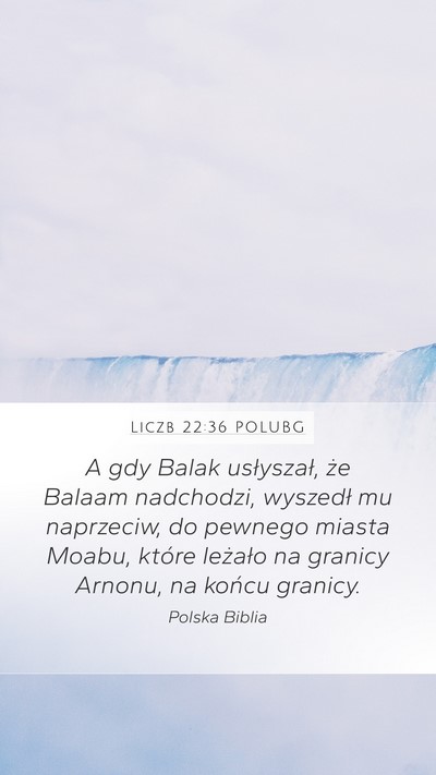 Liczb 22:36 POLUBG Bible Verse Image