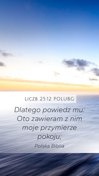 Liczb 25:12 POLUBG Bible Verse Image