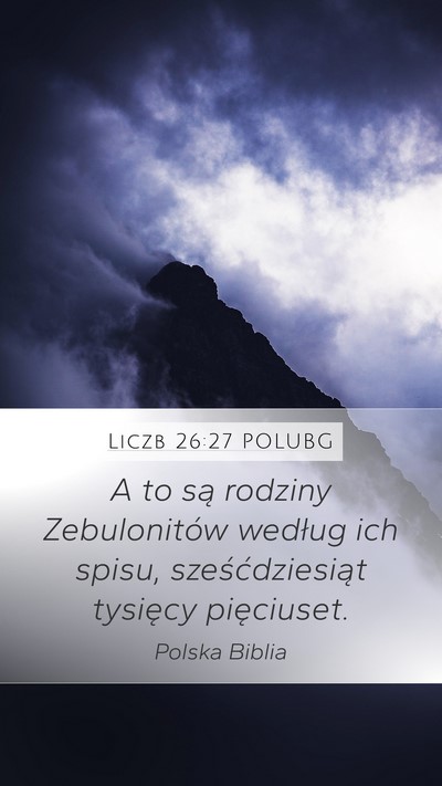 Liczb 26:27 POLUBG Bible Verse Image