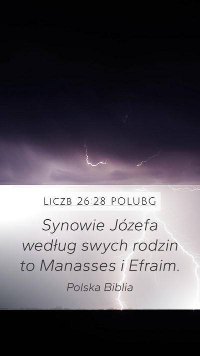 Liczb 26:28 POLUBG Bible Verse Image