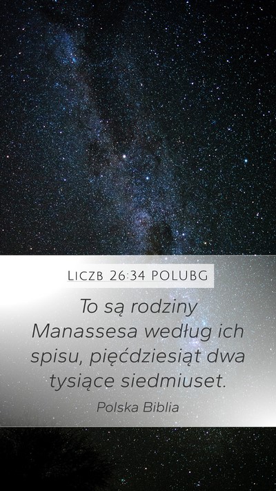 Liczb 26:34 POLUBG Bible Verse Image