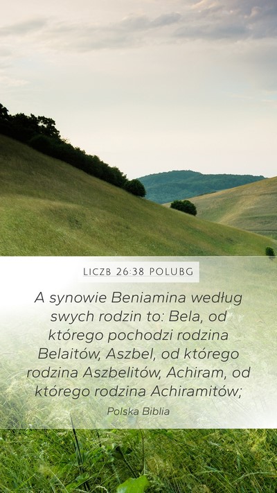 Liczb 26:38 POLUBG Bible Verse Image