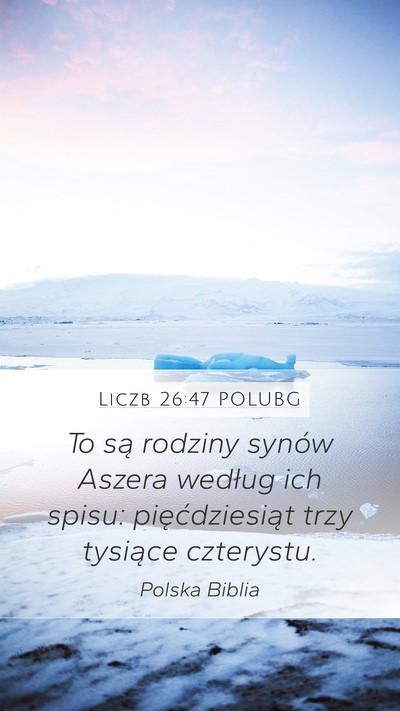 Liczb 26:47 POLUBG Mobile Phone Wallpaper - To są rodziny synów Aszera według ich spisu: - Mobile Bible Verse Wallpaper