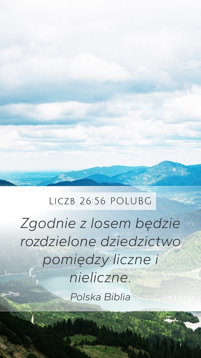Liczb 26:56 POLUBG Bible Verse Image