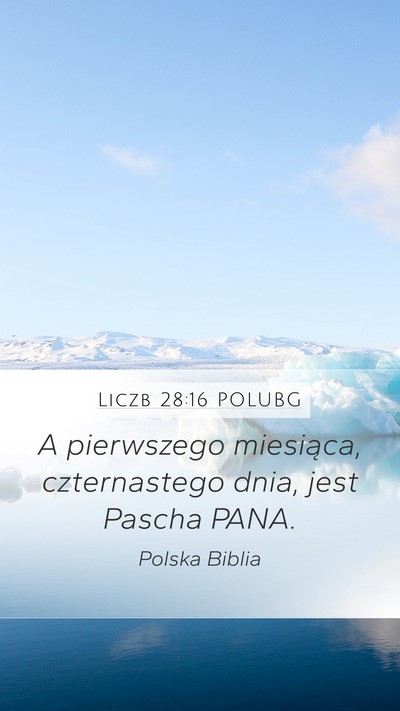 Liczb 28:16 POLUBG Bible Verse Image