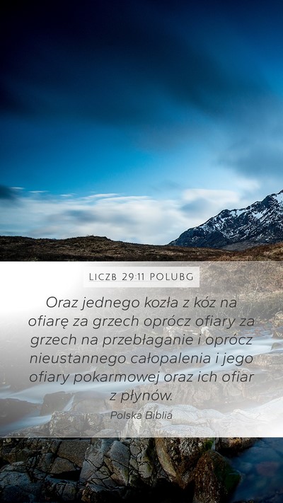 Liczb 29:11 POLUBG Bible Verse Image