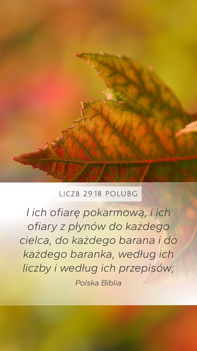 Liczb 29:18 POLUBG Bible Verse Image