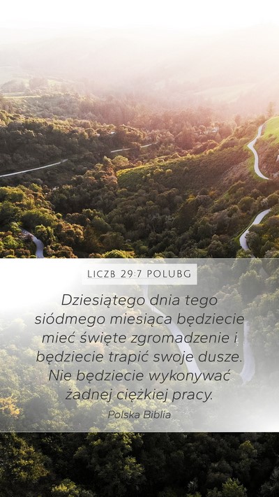 Liczb 29:7 POLUBG Bible Verse Image