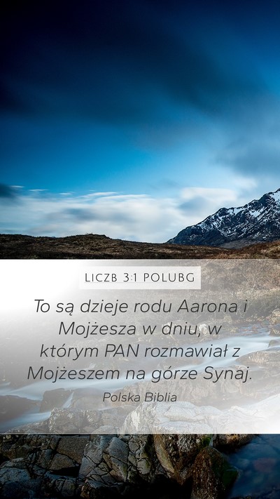 Liczb 3:1 POLUBG Bible Verse Image
